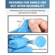 thumbnail image 4 of Fundas para zapatos Buself, extra grandes, desechables, antideslizantes, 100 unidades, azules, 4 of 8