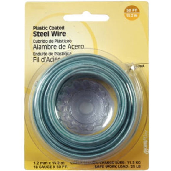Hobby Wire Hillman, 50 pies en L, plástico, 18 Ga. Cable (paquete de 6)