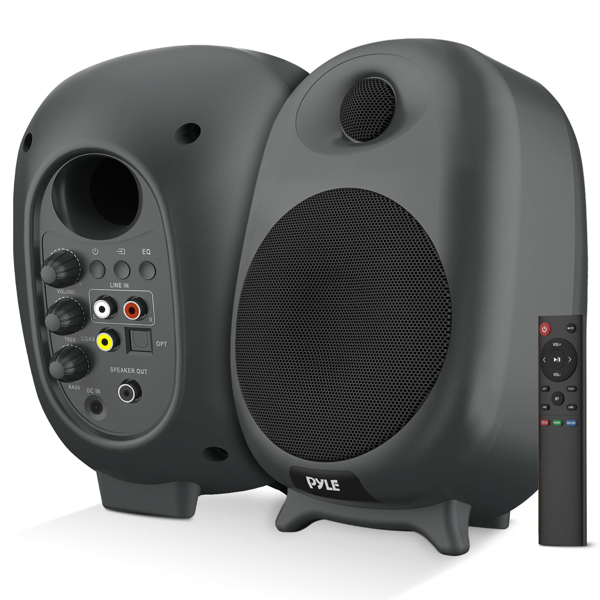 Altavoces De Estantería Pyle Monitor De Estudio Bluetooth 60W
