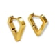 thumbnail image 1 of Argolla Aros Huggies Minimalista Triangulo Moderno Chapada En Oro, 1 of 3
