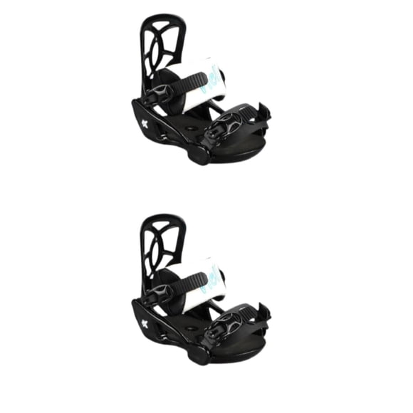 Fijaciones De Snowboard Para Niños Deportes De Invierno Patinaje Práctico Para Snowboard S Negro Blanco