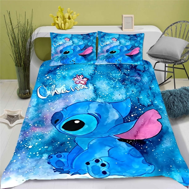 Stitch 3 Piece Set Duvet Cover Suitable For Children And Adults Home