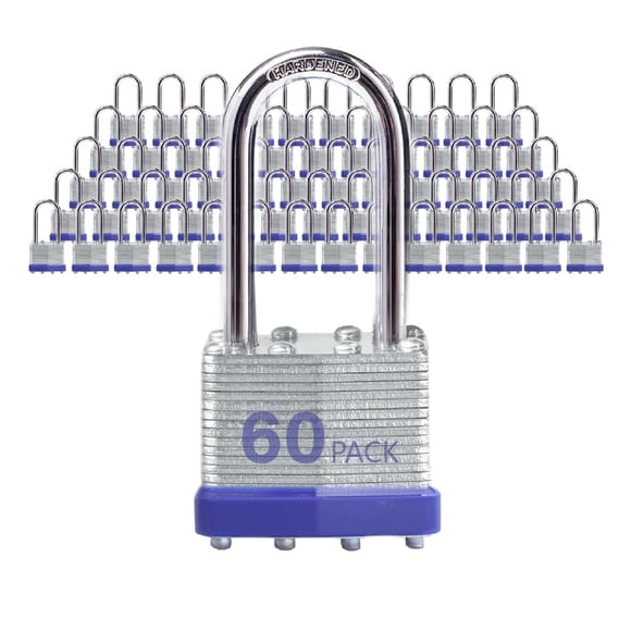 Candados XanHen 40 mm con llave idéntica - Pack de 60