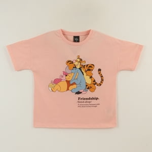 Polera Manga Corta Niña Rosado Winnie & Friends Disney