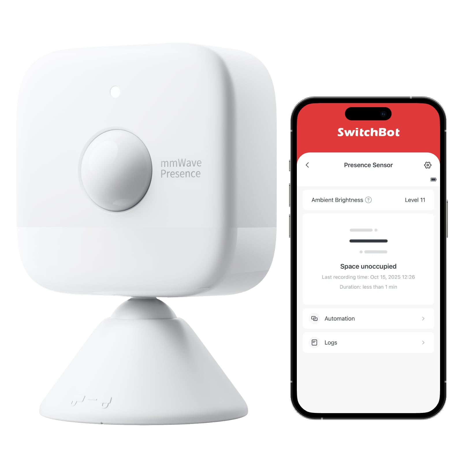Sensor De Presencia Switchbot Smart Mmwave Radar Sensor De Movimiento