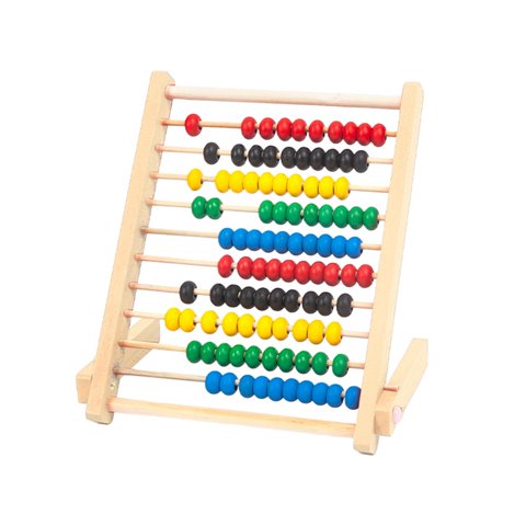 Magideal - Juego De Cuentas De Juguete De Matemáticas Para Niños Pequeños, Desarrollo De Marco De Conteo De 10 Filas, Suma Y Resta Para Niños De Primaria, Jardín Beige