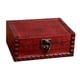 thumbnail image 2 of Caja De Madera De Estilo Vintage Caja De Almacenamiento De Regalo De Joyería Decorativa Con Cerradura Con Cierre De Cierre, 2 of 5