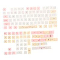 Bothyi - 131 Teclas Pbt Keycaps Macaron Theme Xda Profile Para Cherry Mx Switch