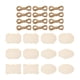 thumbnail image 5 of Placa De Madera En Blanco, Letrero De Madera Colgante Sin Terminar DIY Para Barra De Navidad, 12 Uds., 5 of 5