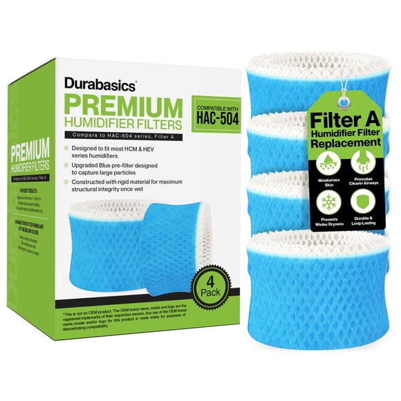 Filtros humidificadores Durabasics compatibles con Honeywell HAC-504
