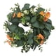 thumbnail image 5 of Guirnalda De Eucalipto De 12 ", Verde Para Puerta Delantera, Decoración Navideña Naranja, 5 of 5