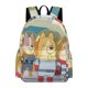 thumbnail image 1 of Perros en el Espacio-theme Backpack, Campus style schoolbag Bookbag with Adjustable Shoulder Straps And Large Zip Compartment, Unisex Travel Bags.42x30x15cm, 1 of 6