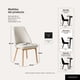 thumbnail image 5 of Silla Comedor Lena Madera Asiento Acolchado Poliéster Beige, 5 of 9