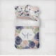 thumbnail image 3 of Juego de Cama Infantil Personalizado Floral Melocotón y Azul Marino (Edredón o Funda Nórdica), 3 of 3