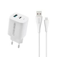 Genérico - Cargador Etrada Lightning Para Iphone Con Cable 20W Vidvie Carga Rápida