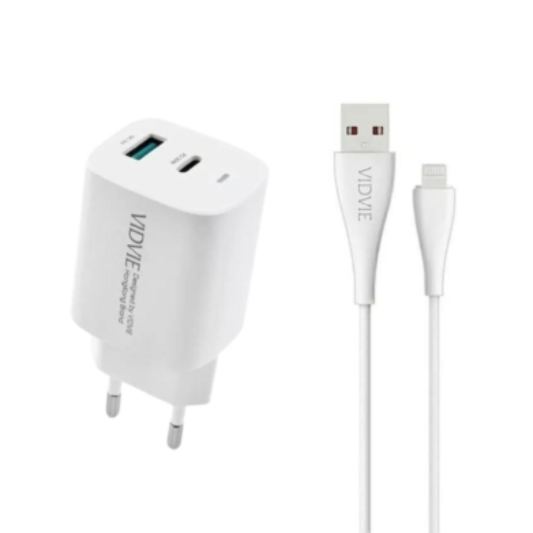 Genérico - Cargador Etrada Lightning Para Iphone Con Cable 20w Vidvie Carga Rápida