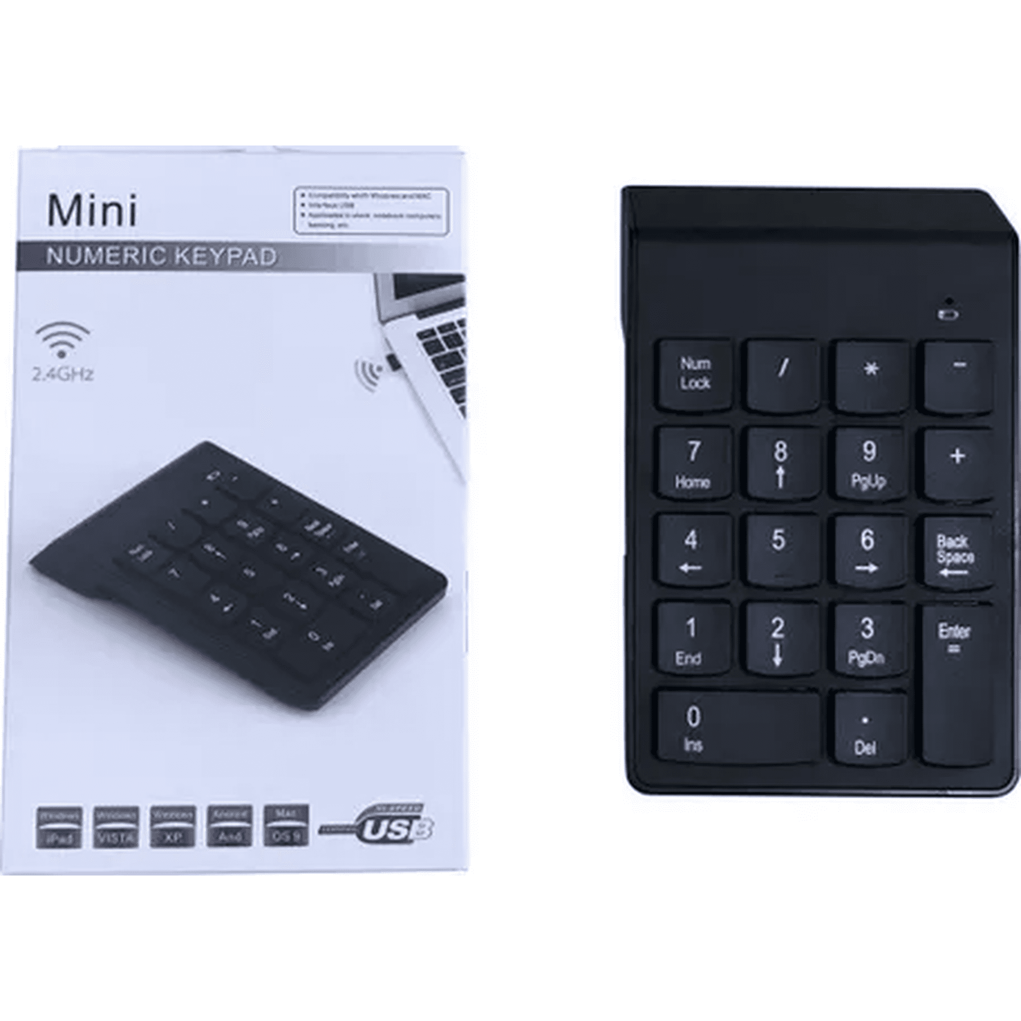 Genérico - Teclado Numérico Inalámbrico Usb Mac Windows