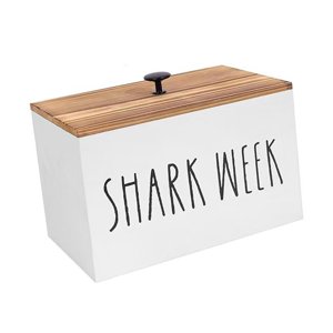 Magideal - Soporte Para Tampones Para Baño, Contenedor Organizador De Toallas Sanitarias De Estilo Rústico, Contenedor De Almacenamiento De Baño De Madera Rústic