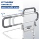 thumbnail image 5 of Barandilla de cama Lemagalu, resistente, plegable y de seguridad para personas mayores, 5 of 7