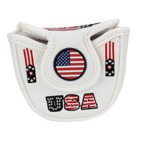 Ioensy - Mazo De Golf Putter Head Cover Protección Resistente Al Agua Golf Club Headcover Blanco