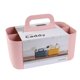 thumbnail image 1 of Organizador apilable Caddy BLUE GINKGO para baño rosa, 1 of 7