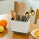 thumbnail image 5 of Organizador de utensilios de cocina, soporte para esponjas, bandeja de drenaje para palillos, 5 of 7