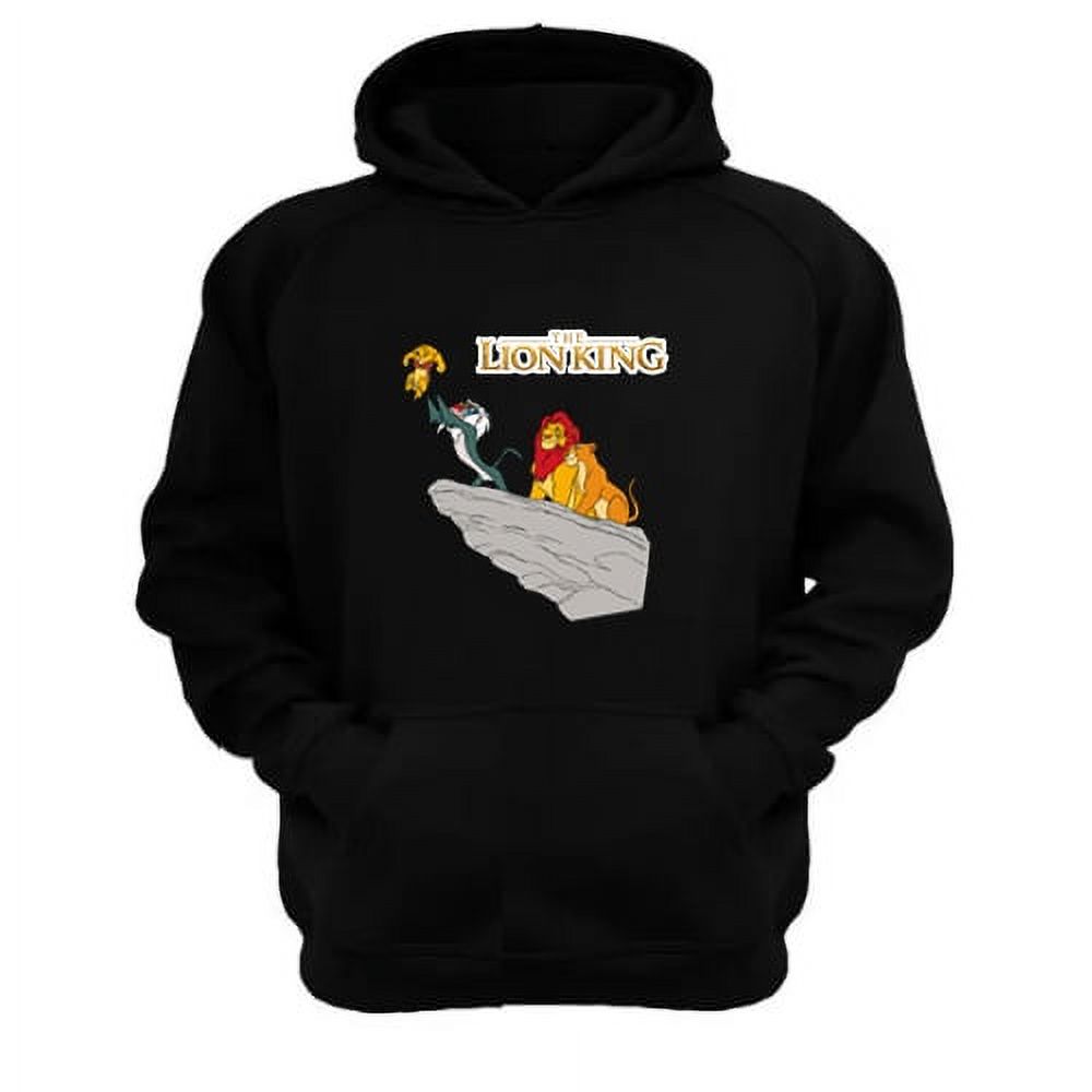 Genérico - Polerón Canguro El Rey De La Selva Negro Talla Xs Unisex