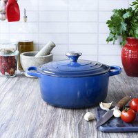 Briva - Cacerola Hierro Redonda Azul 31.5*25*12 Cm