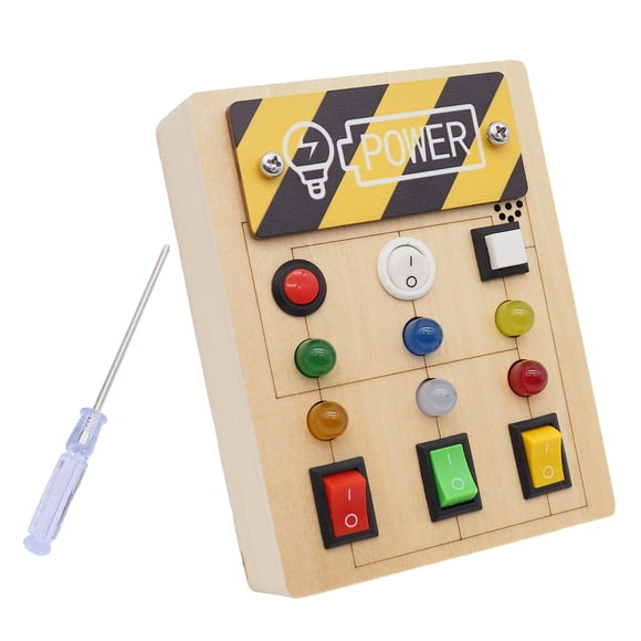 Juego De Roles De Tablero Ocupado Con Interruptor De Luz Para Actividades De Jardín De Infantes Preescolar Con Destornillador