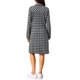 thumbnail image 3 of INSPIRE CHIC Vestidos Vintage de Cuadros para Mujer con Cuello en V, Manga Larga, Casual, Largo hasta la Rodilla, Camisa Vestido M Negro, 3 of 6