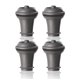 thumbnail image 1 of Juego de 4 tapones para aspiradora Wine Saver, color gris, 1 of 7