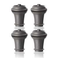 Vacu Vin - Juego De 4 Tapones Para Aspiradora Wine Saver, Color Gris
