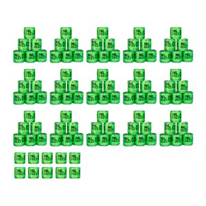 Ioensy - 100 Uds. Anillo De Paloma 8Mm 2023 Banda De Patas De Paloma Para Pato La Mayoría De Pájaros Adultos Aves De Corral Verde Oscuro