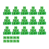 Ioensy - 100 Uds. Anillo De Paloma 8Mm 2023 Banda De Patas De Paloma Para Pato La Mayoría De Pájaros Adultos Aves De Corral Verde Oscuro