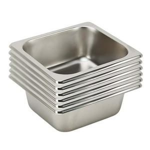 Prochef - Pack 6 Depositos Gastro Gn 1/6 X 65 Mm Acero Inox