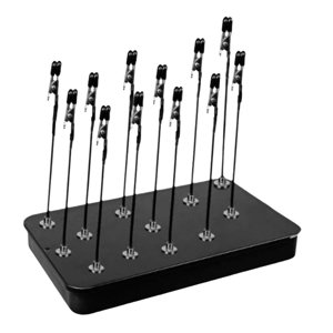 Magideal - Soporte De Pintura, Modelo De Base, Pinzas De Para Pintura, Conjunto Con Rizador Portátil, Herramienta De Modelado Para Ensamblar Piezas De Negro