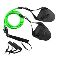 Ioensy - Fuerza Del Entrenador Del Brazo De Natación Con Banda De Resistencia Del Mango Para Interior Al Aire Libre 50 Libras Verde