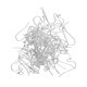 thumbnail image 1 of 100xBrass Alambre Francés Punto Bola Pendiente Gancho Conectores Hallazgos Plata Blanco, 1 of 3