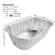 thumbnail image 2 of Molde para hornear Mini-Loaf de aluminio hecho a mano, 450 ml con tapa, 100 unidades, 2 of 9