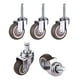 thumbnail image 1 of 5 uds ruedas para cuna ruedas universales, ruedas giratorias suaves silenciosas sin ruido para trabajo pesado ruedas giratorias con vástago giratorio 5 cm de diámetro, 1 of 5