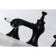 thumbnail image 4 of Grifo Kingston Brass Bel-Air para baño, amplio, negro mate, 4 of 9