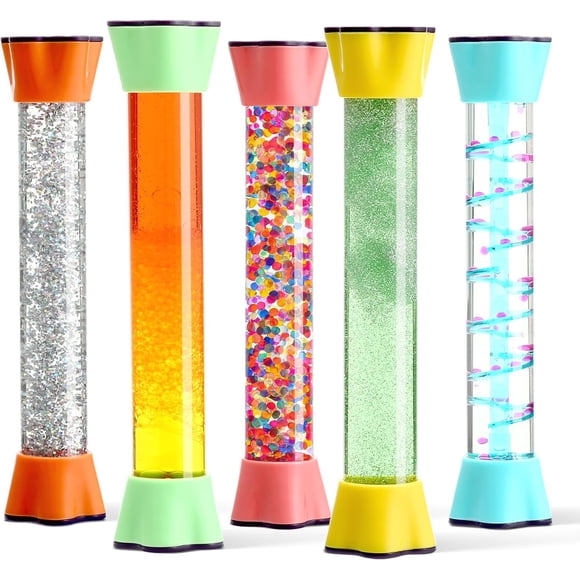 Liquid Motion Bubbler Toy, suministros especiales, tubos refrigerantes, paquete de 5