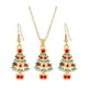 thumbnail image 1 of Juego De Collar Y Pendientes Navideños, Novedad Para Aniversario Festivo, árbol De Año Nuevo, 1 of 5
