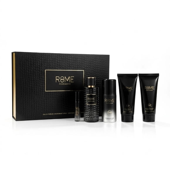 Set de Perfume BHARARA ROME Pour Homme 5 oz 148 ml EDP, 5 piezas
