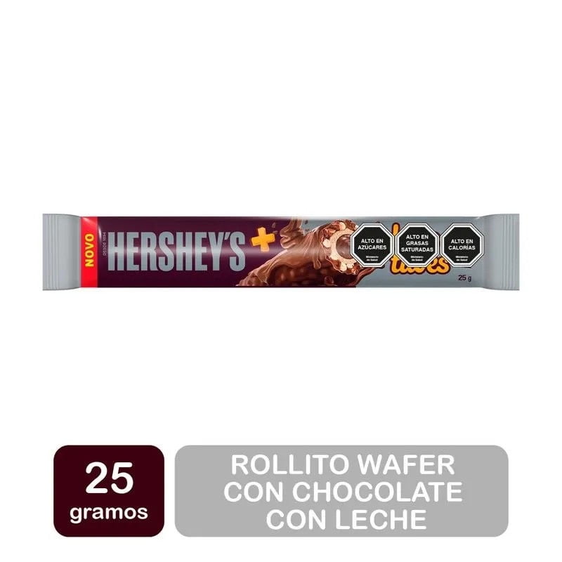 Rollito Wafer Con Chocolate Con Leche Milk 25 g Hershey's