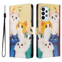 Foxdock Funda Tipo Cartera Para Samsung Galaxy A23 Con Soporte Y Correa – Diseño De Patrones Lindos