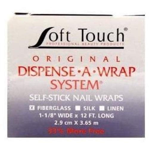 Envolturas para Uñas Soft Touch Dispense-A-Wrap 3.65 m Fibra de Vidrio