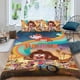 thumbnail image 2 of Primos Conjunto de sábanas temático, trío de piezas, cómodo y amigable con la piel, diseño único, regalo de decoración para el hogar para familiares, amigos y fans,135cm *200cm, 2 of 6