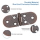 thumbnail image 4 of Bisagra de Mesa Plegable Uxcell, Paquete de 4 Bisagras de Mesa de Máquina de Coser de Borde Redondeado de Hierro de 270 Grados para Gabinete, Bronce Rojo, 4 of 7