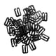 thumbnail image 2 of 100x Metal Negro Lencería Hardware Clip De Costura Gancho Ojo 15mm, 2 of 3